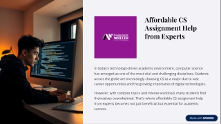 Affordable-CS-Assignment-Help-from-Experts