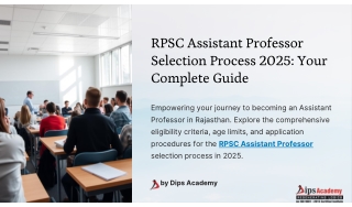 RPSC Assistant Professor Selection Process 2025 Your Complete Guide