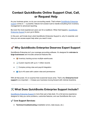 How Do I Contact QuickBooks Enterprise Support? The Complete Guide to your dream