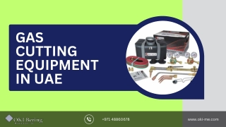 gas cutting equipment in UAE PDF