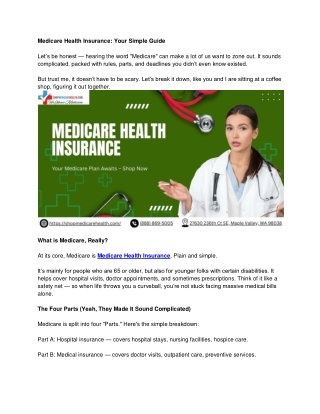 Maple Valley’s Best Medicare Health Insurance Plans