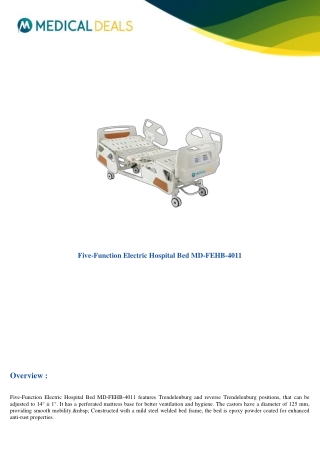 Five-Function-Electric-Hospital-Bed-MD-FEHB-4011
