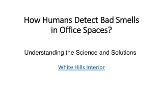 How Humans Detect Bad Smells in Office Spaces