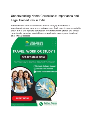 Understanding Name Corrections_ Importance and Legal Procedures in India