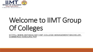 IIMT Group of Colleges – Among the Best Colleges for B.Com in India