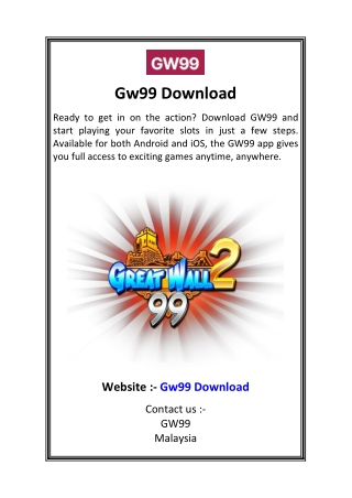Gw99 Download