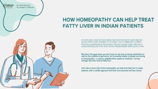 _Homeopathy Can Help Treat Fatty Liver