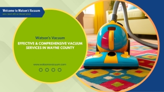 Effective & Comprehensive Vacuum Services in Wayne County