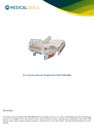 Five-Function-Electric-Hospital-Bed-MD-FEHB-4006