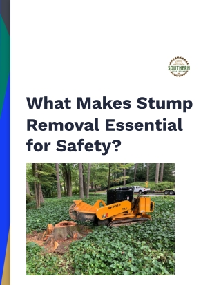 Why Choose Stump Removal for Safety?