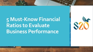 5 Must-Know Financial Ratios to Evaluate Business Performance