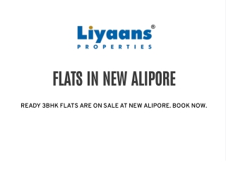 READY 3BHK FLATS ARE ON SALE AT NEW ALIPORE. BOOK NOW.