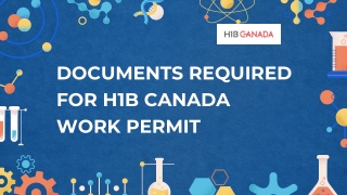Documents Required for H1B Canada work Permit