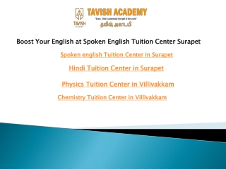 Boost Your English at Spoken English Tuition Center Surapet