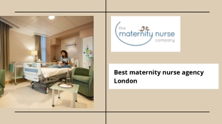 Best maternity nurse agency London