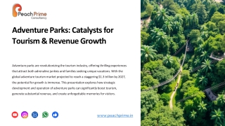 Adventure Parks Catalysts for Tourism and Revenue Growth
