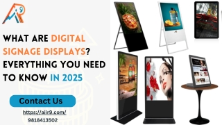 What Are Digital Signage Displays Everything You Need to Know in 2025