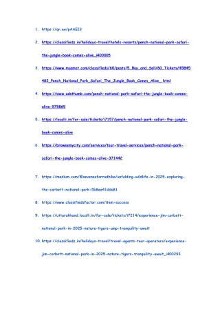 Pench & Corbett Safari Packages – Complete Tour Itinerary