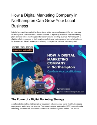 How a Digital Marketing Company in Northampton Can Grow Your Local Business (1)