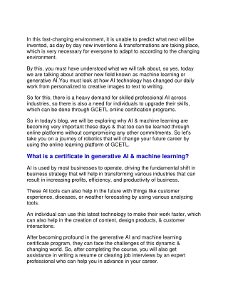 Unlock your future goals with an online certificate in machine learning