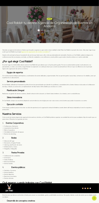 Cool Rabbit tu destino Agencia de Organización de Eventos en Andorra