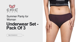Summer Panty for Women – Stylish Underwear for Women | Chic Woman