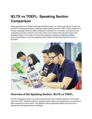 IELTS vs TOEFL_ Speaking Section Comparison