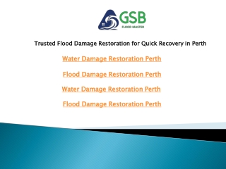 Trusted Flood Damage Restoration for Quick Recovery in Perth