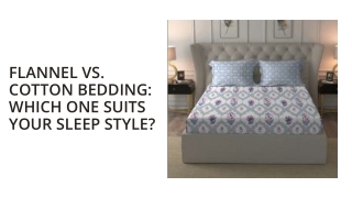 Flannel vs. Cotton Bedding Which One Suits Your Sleep Style