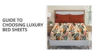 Guide to Choosing Luxury Bed Sheets
