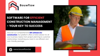 All-in-One Construction Management Software | Boost Efficiency with Bouwflow ERP