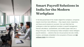 Smart Payroll Solutions in India for the Modern Workplace