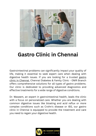 Gastro Clinic in Chennai