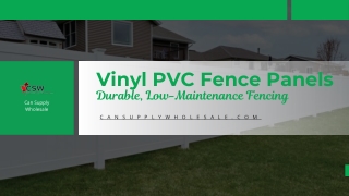 Vinyl PVC Fence Panels: Durable, Low-Maintenance Fencing