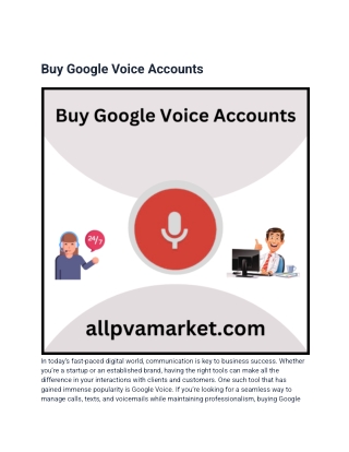 Best Sites To Buy Google Voice Accounts And Numbers ...