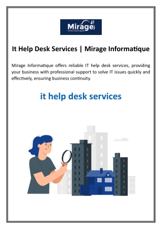 It Help Desk Services