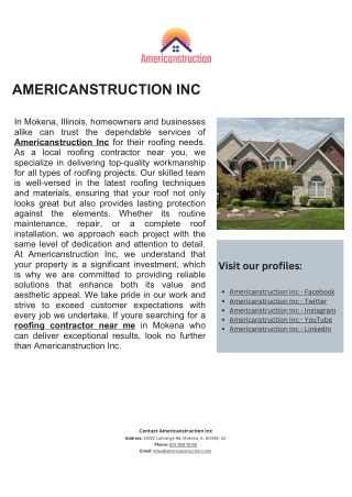 Americanstruction Inc