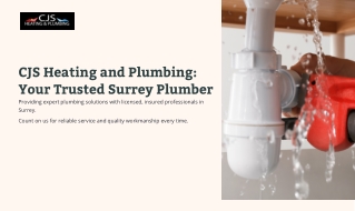 Surrey's Go-To Plumbing Experts – CJS Heating and Plumbing