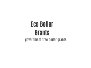 Eco Boiler Grants