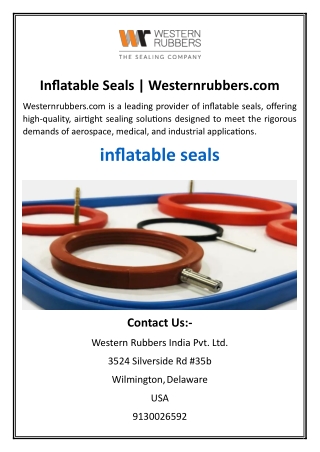 Inflatable Seals