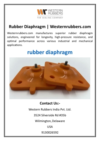 Rubber Diaphragm