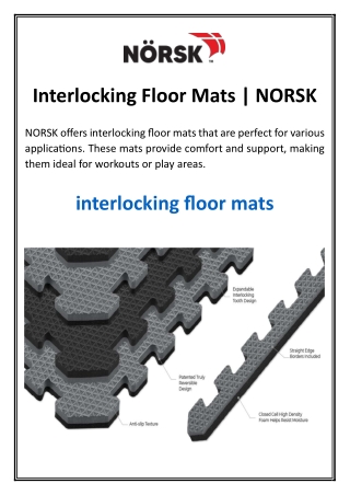 Interlocking Floor Mats