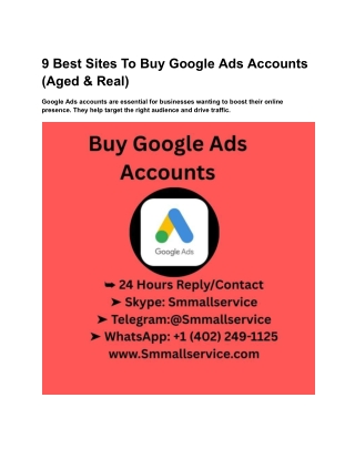 9 Best Sites To Buy Google Ads Accounts (Aged & Real)