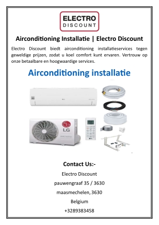 Airconditioning Installatie