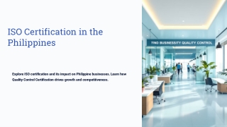 ISO Certification in the Philippines