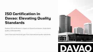 ISO Certification in Davao