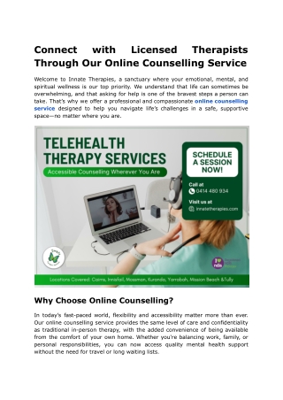 online counselling service