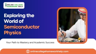 Semiconductor Physics Assignment Help Guide