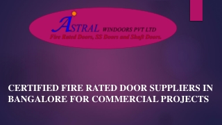 Certified Fire Rated Door Suppliers in Bangalore for Commercial Projects.docx
