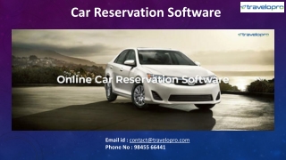 Car Reservation Software